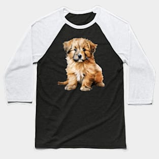 Puppy Catalan Sheepdog Baseball T-Shirt